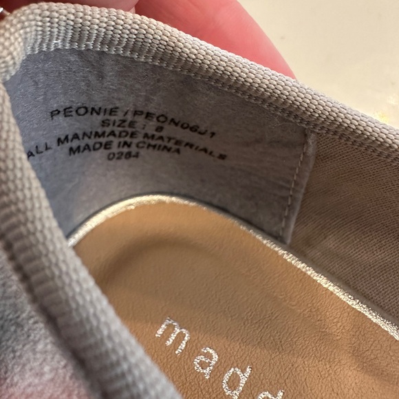 Metallic Silver Mary Jane Flats - Picture 7 of 7